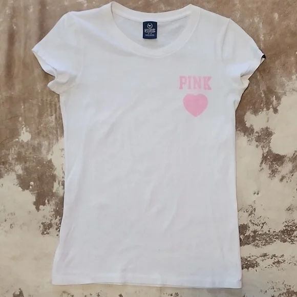 HTF Pink VS "All This And Brains Too" T-shirt. Size: M - Picture 2 of 8